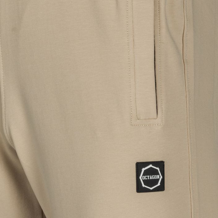 Spodnie męskie Octagon Light Small Logo beige 3
