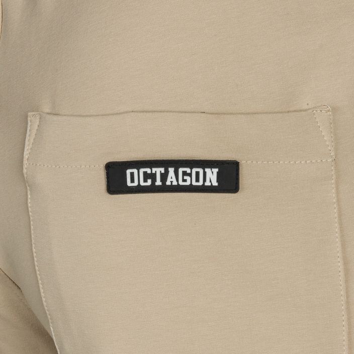 Spodnie męskie Octagon Light Small Logo beige 4