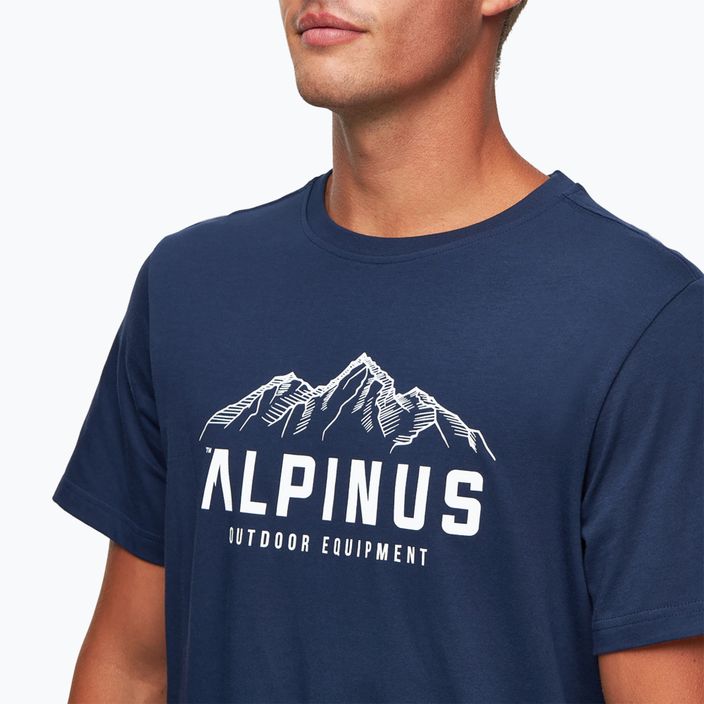 Koszulka męska Alpinus Mountains granatowa 4
