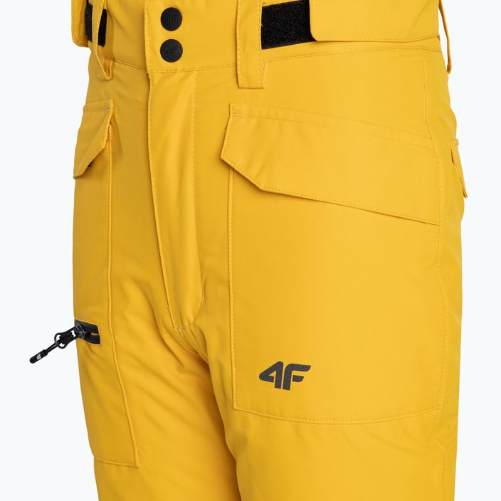 Spodnie narciarskie dziecięce 4F M360 yellow 3