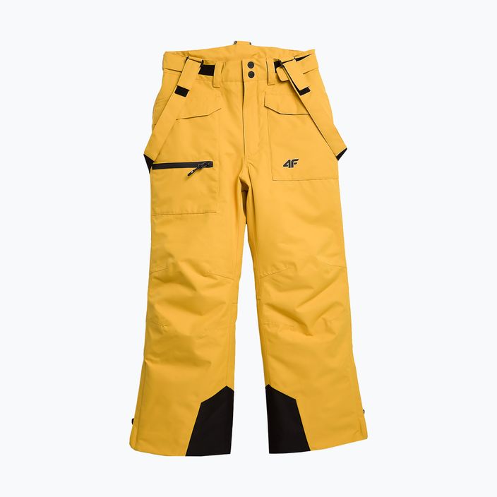 Spodnie narciarskie dziecięce 4F M360 yellow 5