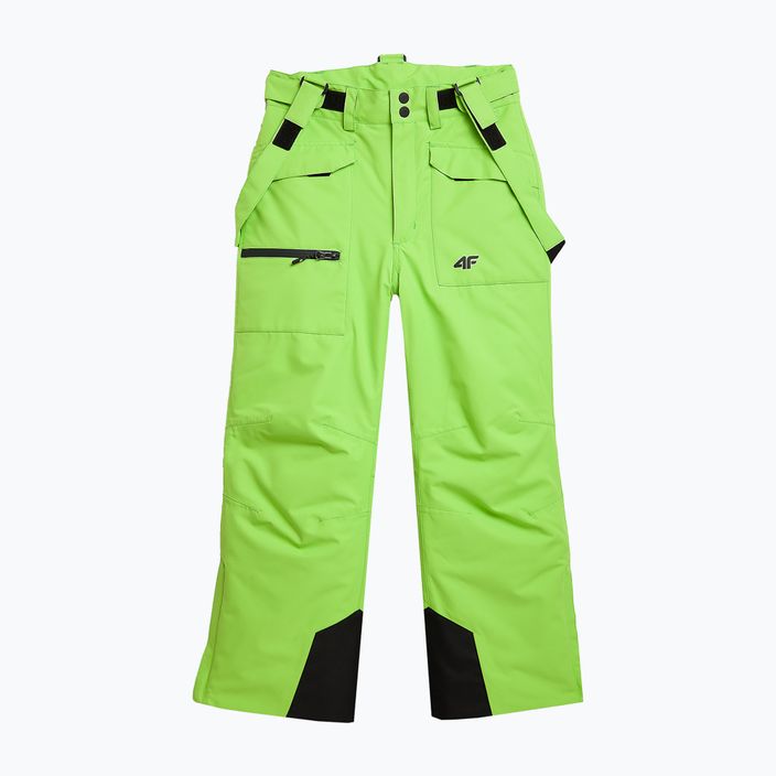 Spodnie narciarskie dziecięce 4F M360 green neon 7