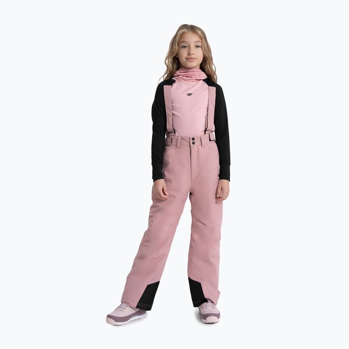Spodnie narciarskie dziecięce 4F F353 dark pink