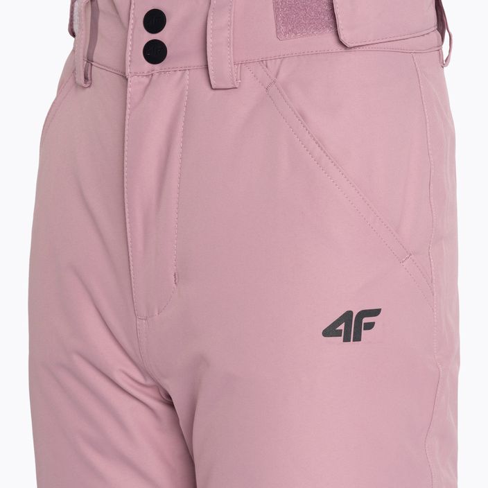 Spodnie narciarskie dziecięce 4F F353 dark pink 5
