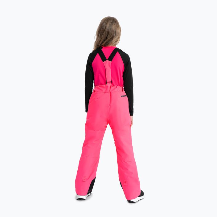 Spodnie narciarskie dziecięce 4F F353 hot pink neon 2