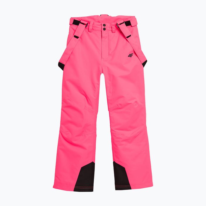 Spodnie narciarskie dziecięce 4F F353 hot pink neon 7