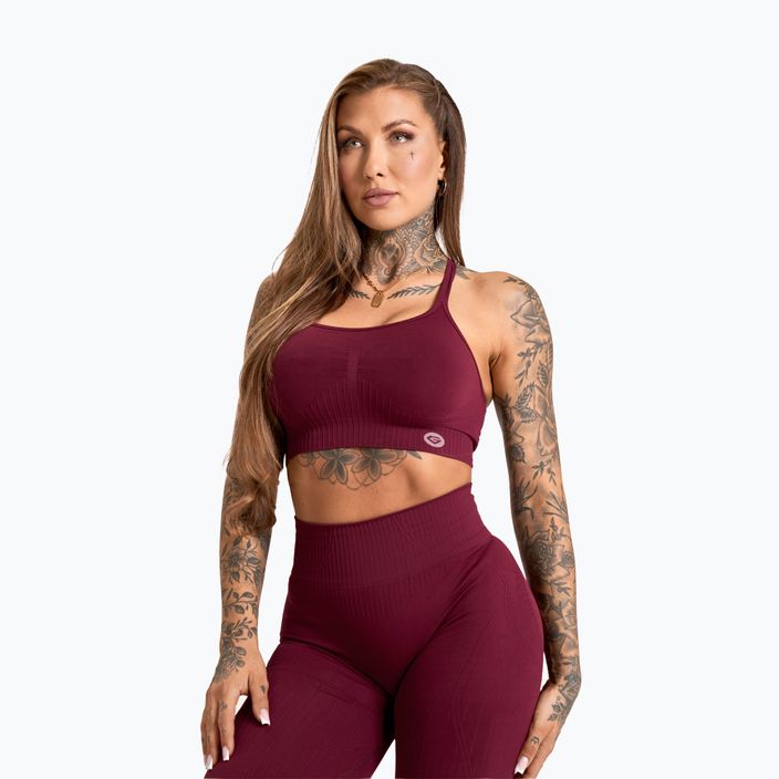 Legginsy damskie Gym Glamour Push Up 2.0 merlot 5