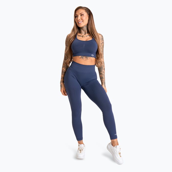 Legginsy damskie Gym Glamour Push Up 2.0 denim 2