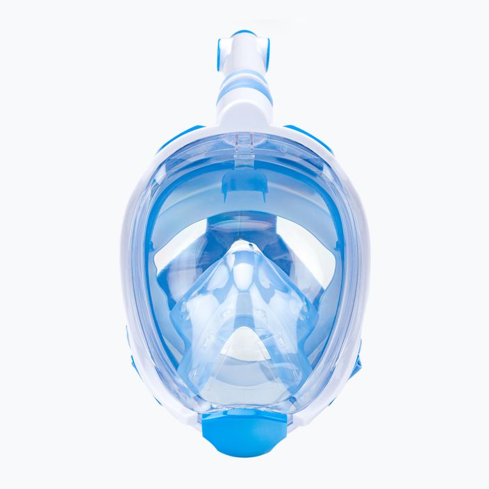 Maska pełnotwarzowa do snorkelingu dziecięca AQUASTIC SMK-01N niebieska 2