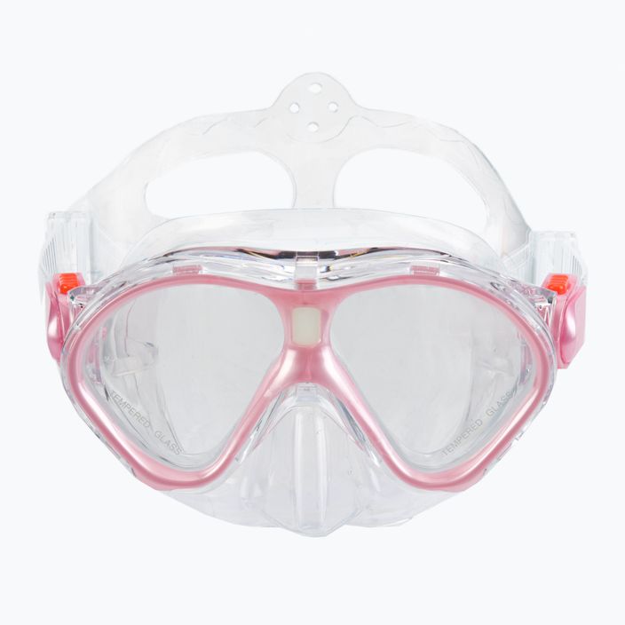Zestaw do snorkelingu dziecięcy AQUASTIC MSK-01R różowy 3