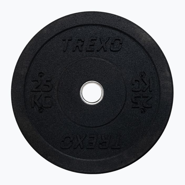 Obciążenie bumperowe olimpijskie TREXO TRX-BMP025 25 kg czarne 2