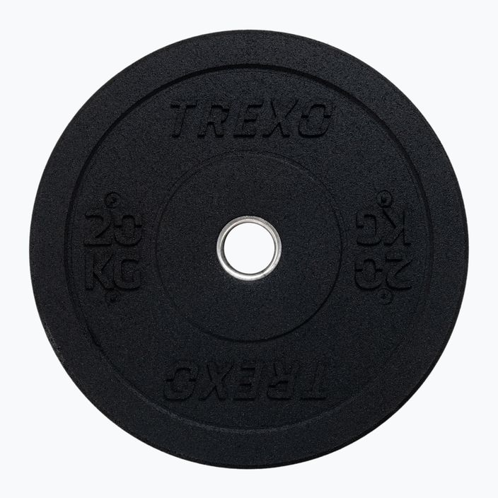 Obciążenie bumperowe olimpijskie TREXO TRX-BMP020 20 kg czarne 7