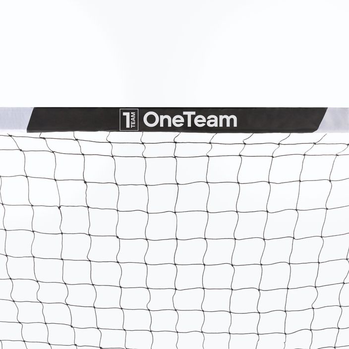 Bramka do piłki nożnej OneTeam One 300 x 200 cm biała/czarna 5