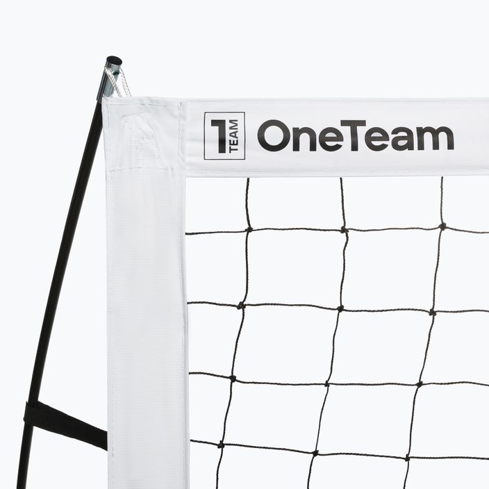 Bramka do piłki nożnej OneTeam Flex 300 x 200 cm biała/czarna 6