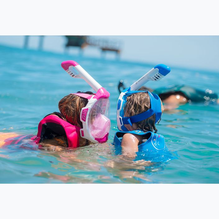 Maska pełnotwarzowa do snorkelingu AQUASTIC KAI różowy 3