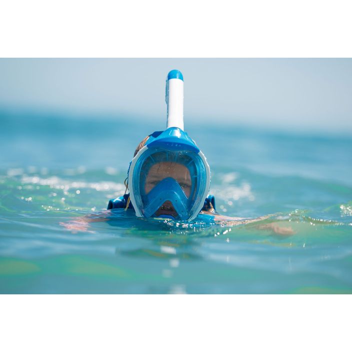 Maska pełnotwarzowa do snorkelingu dziecięca AQUASTIC KAI Jr niebieski 3