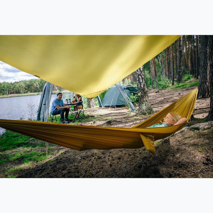 Hamak turystyczny KADVA Sailo Hammock ultralekki brązowy 8