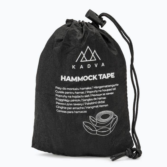 Pasy do montażu hamaka KADVA Hammock tape czarny 5