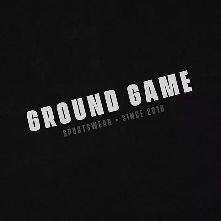 T-shirt męski Ground Game Minimal Typo czarny 3