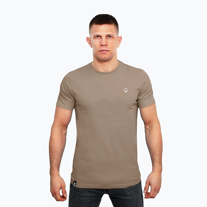 T-shirt męski Ground Game Minimal 2.0 beżowy