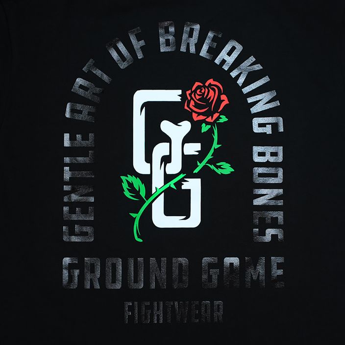 T-shirt męski Ground Game Rose czarny 3