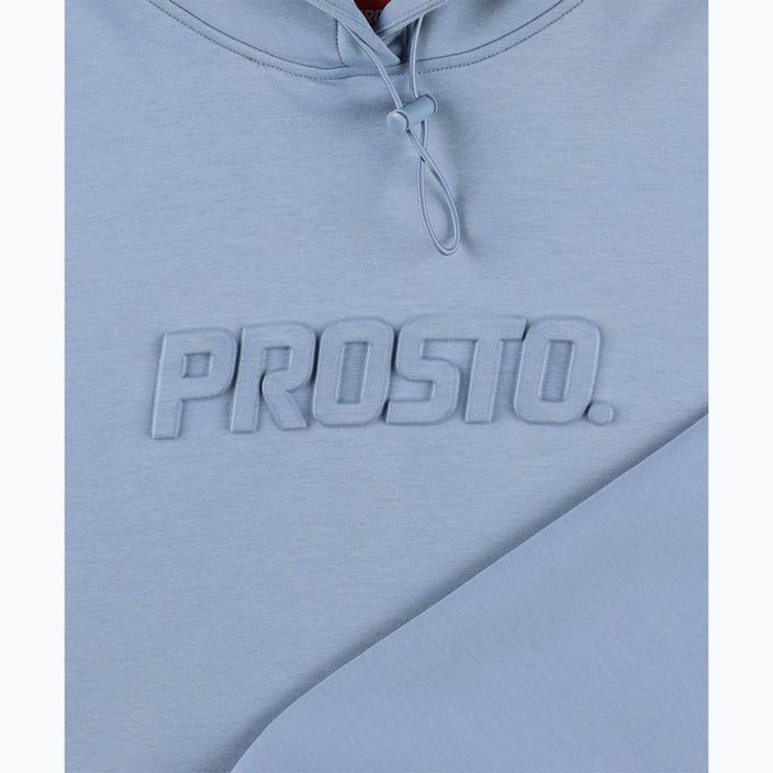 Bluza męska PROSTO Interlock Hoodie Logy blue 3