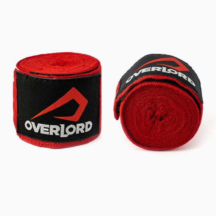 Bandaże bokserskie Overlord 200001 350 cm czerwone 4