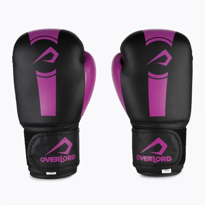 Rękawice bokserskie Overlord Boxer czarne/różowe