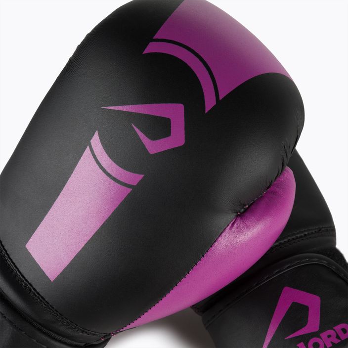 Rękawice bokserskie Overlord Boxer czarne/różowe 5