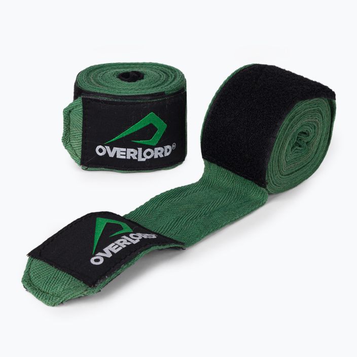 Bandaże bokserskie Overlord 200003 450 cm zielone
