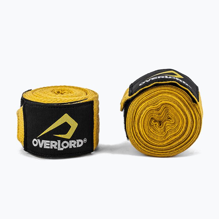Bandaże bokserskie Overlord 200003 450 cm żółte 2