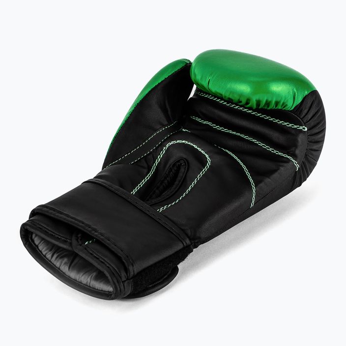 Rękawice bokserskie Overlord Boxer czarne/zielone 8