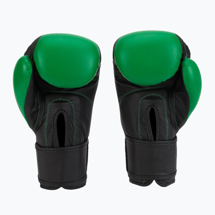 Rękawice bokserskie Overlord Boxer czarne/zielone 2