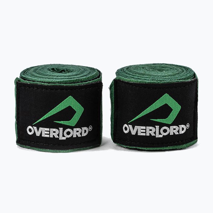 Bandaże bokserskie Overlord 350 cm zielony