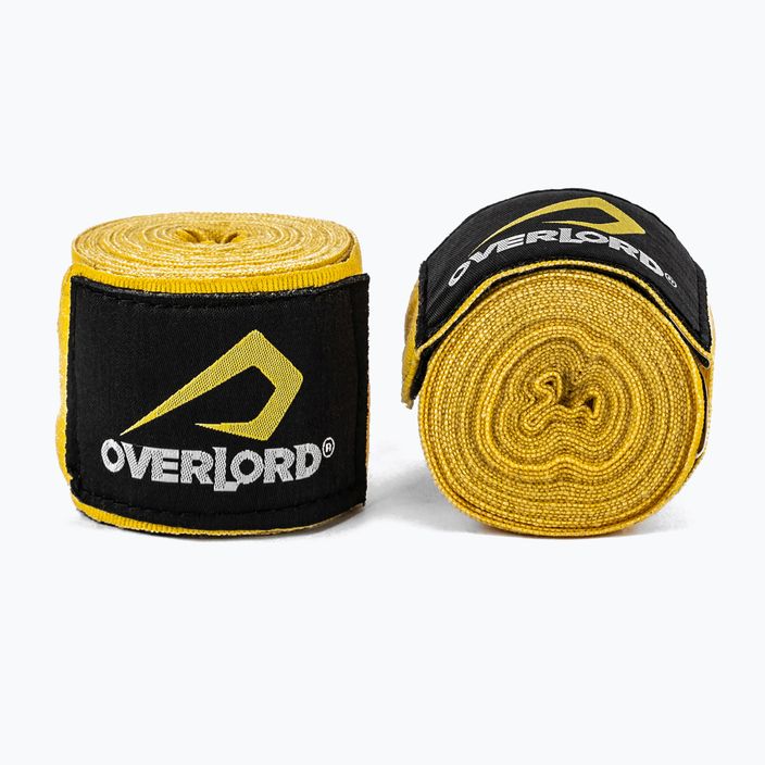 Bandaże bokserskie Overlord 200001 350 cm żółte 2