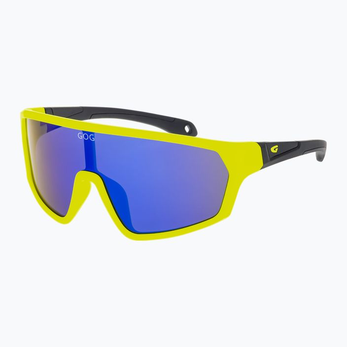 Okulary przeciwsłoneczne dziecięce GOG Flint  matt neon yellow/ black/polychromatic blue 2