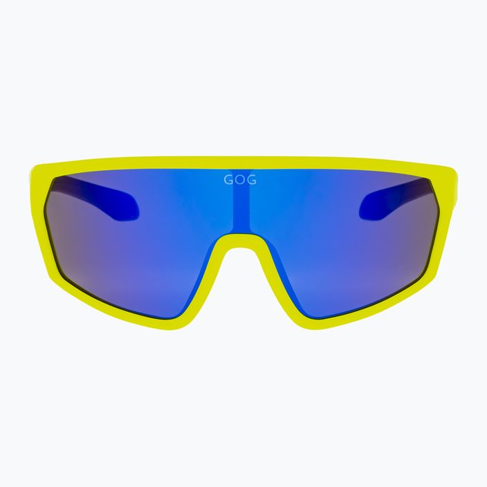 Okulary przeciwsłoneczne dziecięce GOG Flint  matt neon yellow/ black/polychromatic blue 3