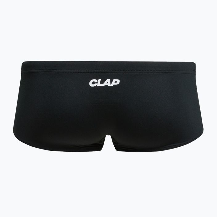 Bokserki kąpielowe męskie CLap Slipy czarne CLAP106 2