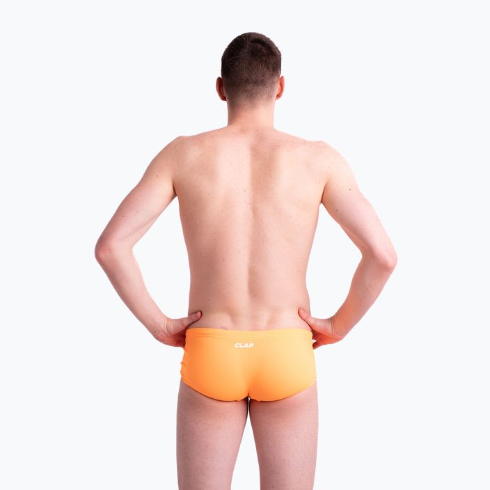 Bokserki kąpielowe męskie CLap Slipy pomarańczowe CLAP108 5