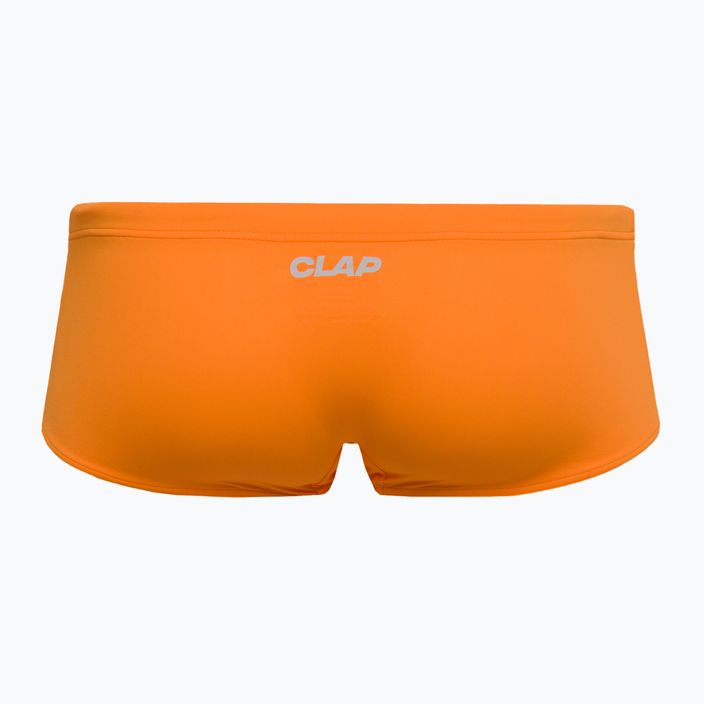 Bokserki kąpielowe męskie CLap Slipy pomarańczowe CLAP108 2