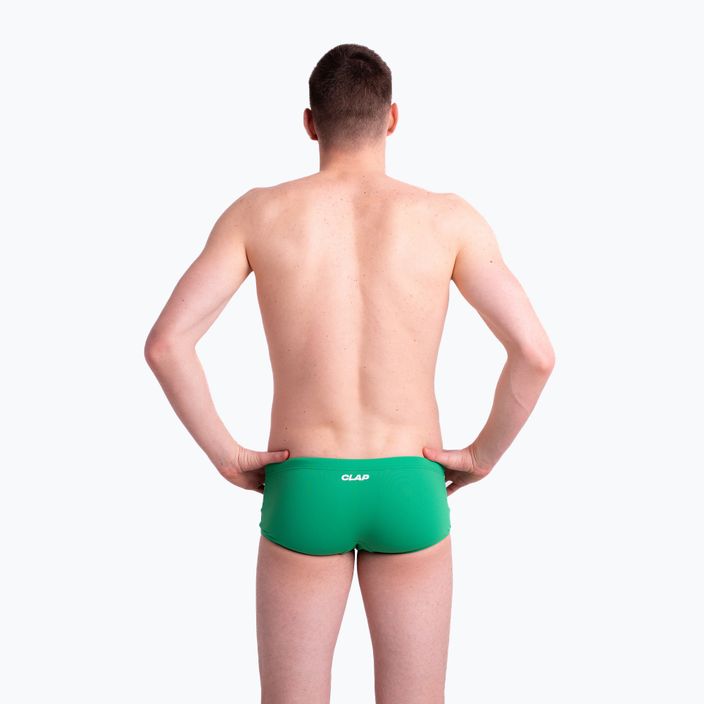 Bokserki kąpielowe męskie CLap Slipy zielone CLAP110 5