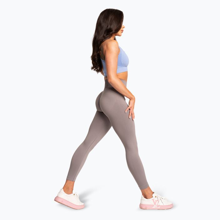 Legginsy damskie Gym Glamour Basic Scrunch grey 3