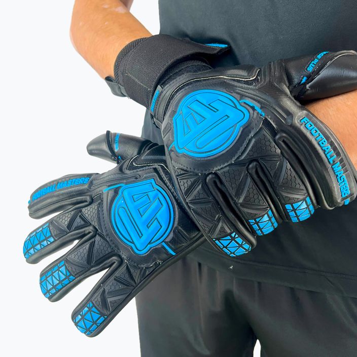 Rękawice bramkarskie Football Masters Voltage Plus NC black/blue 5