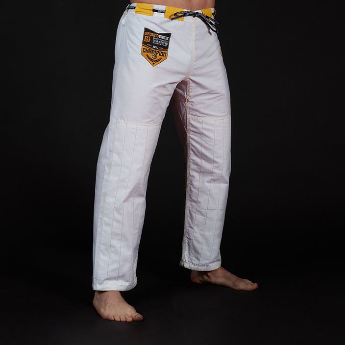 GI do brazylijskiego jiu-jitsu męskie Ground Game Champion 2.0 białe 7