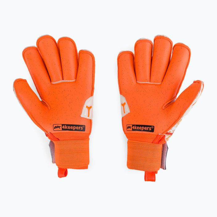 Rękawice bramkarskie dziecięce 4keepers Force V 2.20 RF białe/pomarańczowe 2