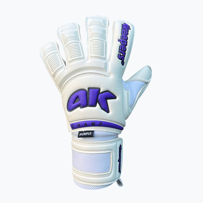 Rękawice bramkarskie 4Keepers Champ Purple VI białe 5