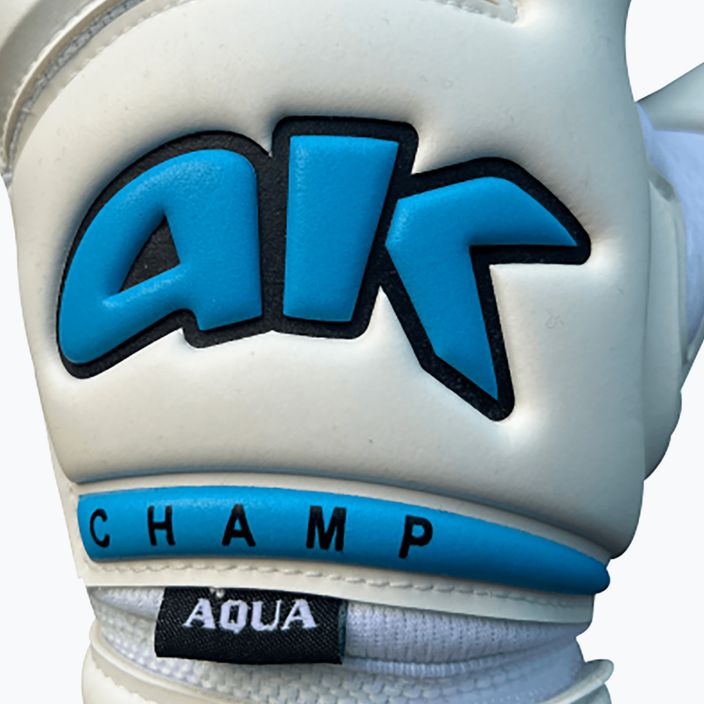 Rękawice bramkarskie 4Keepers Champ Aqua VI białe 9