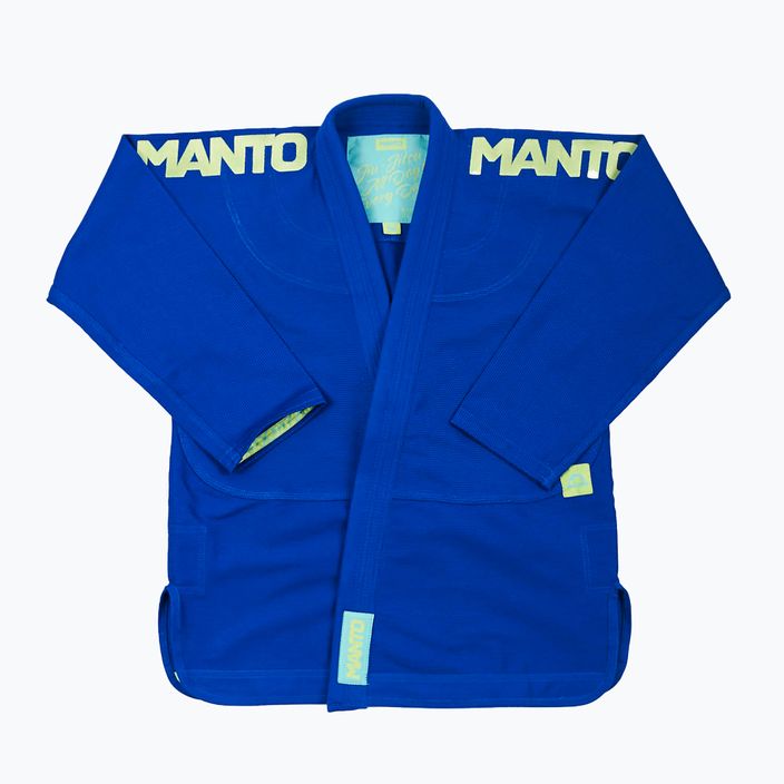 GI do brazylijskiego jiu-jitsu męskie MANTO BJJ X4 blue 2