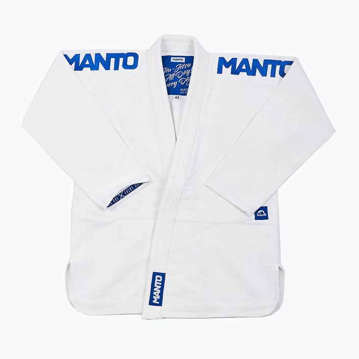GI do brazylijskiego jiu-jitsu męskie MANTO BJJ X4 biały 3