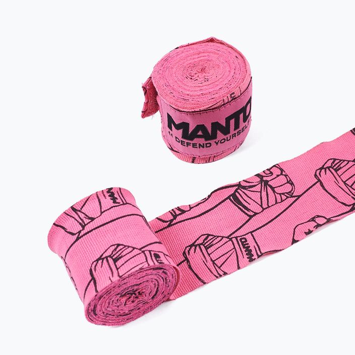 Bandaże bokserskie MANTO Punch pink 2